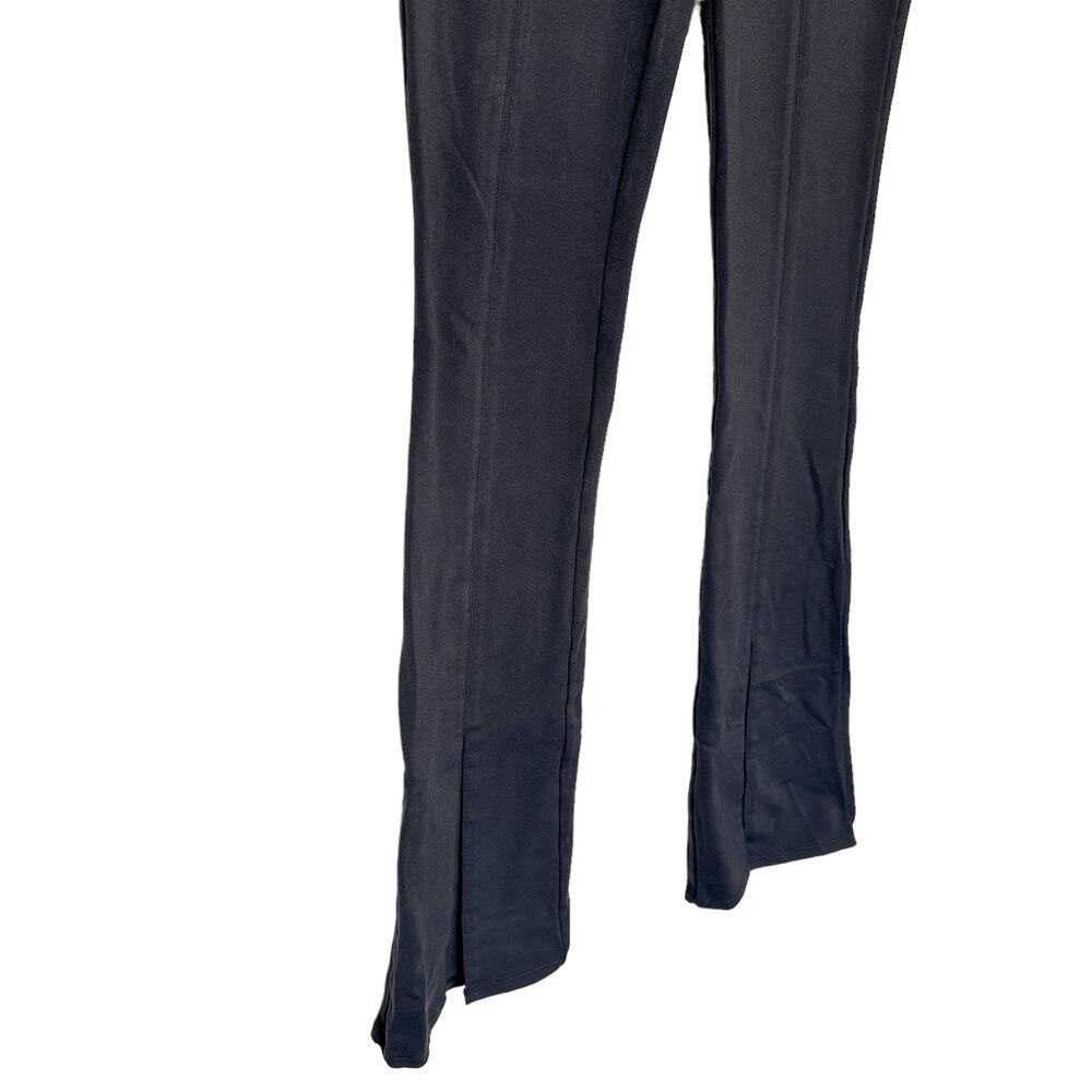 Alo Yoga Airbrush High Waist Flutter Flare Split Legging Pant Black Small - Picture 6 of 15